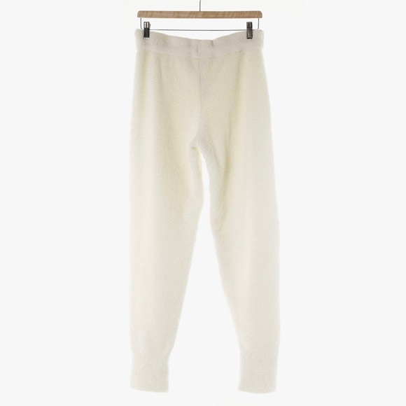 Anthropologie Daily Practice Ivory Fuzzy Teddy Bear Sweater Jogger Set Womens M - Picture 11 of 16